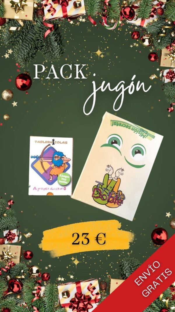 Pack  Jugón: (Misión secreta + Triple Doble) + (Tablernícola + Ajedrez aleatorio)